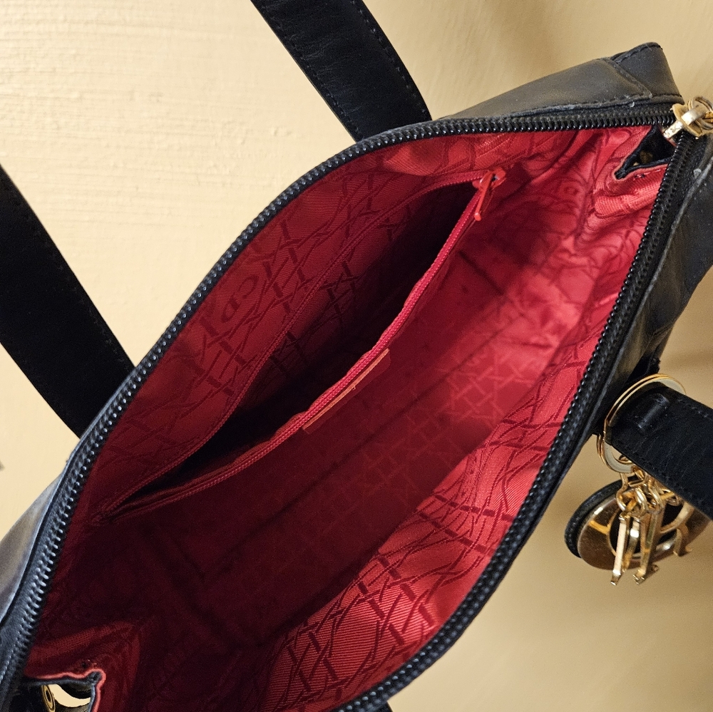 Lady Dior Leather Black Bag - Picture 2 of 4